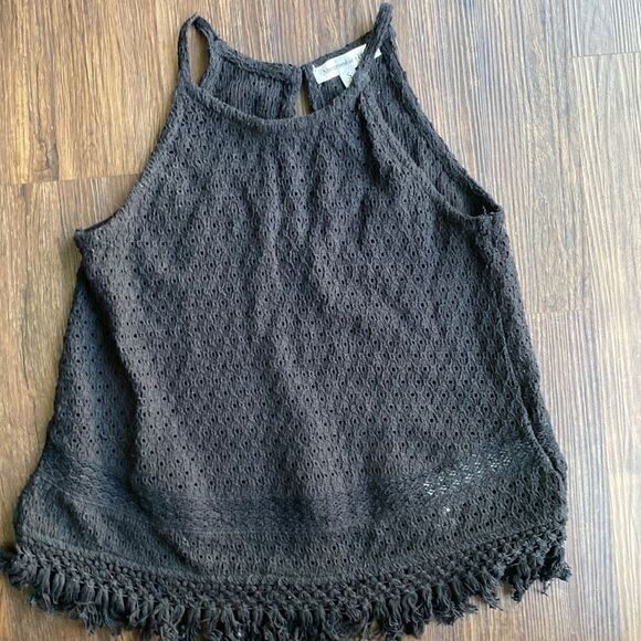A&F Black Casual Knit Halter Neck - Picture 1 of 3